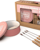 Coffret Cuiseur Fromage Fondu Cookut avec accessoires pour préparer du fromage au four.