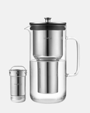 Carafe Filtrante Aarke Purifier 1,18L en verre et acier avec technologie de filtration avancée