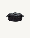 Cocotte Roaster Petit Modèle en acier émaillé, cuisson idéale pour plats mijotés et rôtis.