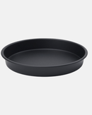 Moule rond noir 20 cm antiadhésif pour air fryer et four traditionnel.
