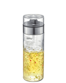 Shaker à vinaigrette MIX GEFU en verre de 350 ml avec fouet intégré pour mélanger vinaigrettes maison.
