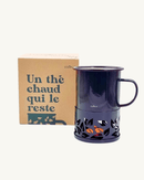 Mug chauffant Sixtea de Cookut avec base bougie, pour thé et café à 60°C, température idéale pour dégustation.