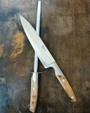 Lame en acier inoxydable forgé du couteau éminceur Le Thiers.