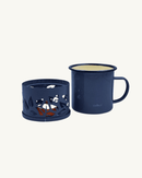 Mug chauffant Sixtea de Cookut avec base bougie, pour thé et café à 60°C, température idéale pour dégustation.
