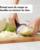 Réaliser des lamelles et émincer du chou avec l’éplucheur OXO PREP