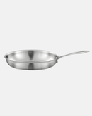 Poêle inox Cuisinox – Collection Gourmet – vue de face sur fond gris