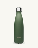 Bouteille design Qwetch Kaki sans BPA, idéale pour boissons chaudes et froides