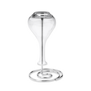 Egouttoir à carafe Révolution Peugeot en verre et métal, design spiral pour égoutter carafes à décanter.