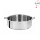 Sauteuse en inox Casteline amovible de CRISTEL, fabriquée en France pour une diffusion uniforme de la chaleur.