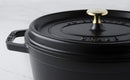 Cocotte fonte Staub ovale noire - Maison Habiague