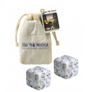 9 glaçons granit de l'Aubrac en sachet coton - Maison Habiague