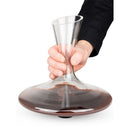 Carafe à décanter Variation avec aérateur, idéale pour vin rouge, tenue confortable et design élégant.