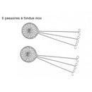Passoire à fondue chinoise 6 pièces inox - Maison Habiague