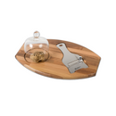Plateau à truffes Ambrogio Sanelli – noyer, cloche verre, mandoline inox