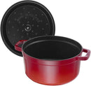 Cocottes fonte Staub ronde cerise - Maison Habiague