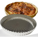 Tourtière cannelée perforée fer blanc - Maison Habiague